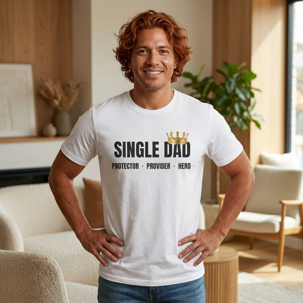 Single Dad T-Shirt — Proud Father Tribute Tee