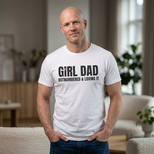Comical Girl Dad T-Shirt — Funny Dad Tee for Daughters